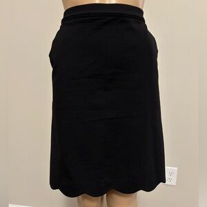 Skies are Blue Black Scallop skirt
